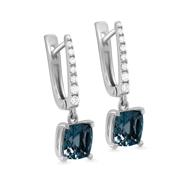 Серьги из золота 585 с бриллиантом