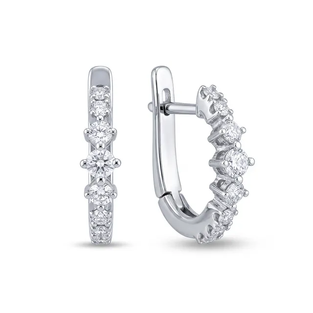 Серьги из золота 585 с бриллиантом