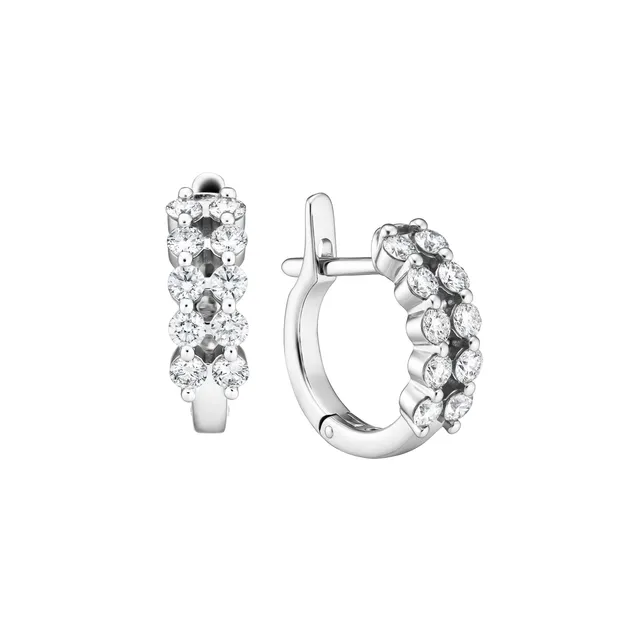 Серьги из золота 585 с бриллиантом